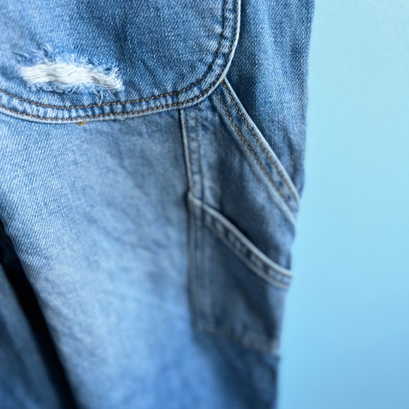 BDG Ripped Denim Overalls - Picture 9 of 10